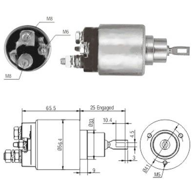 Magnetswitch, startmotor Meat & doria 46117 MEAT & DORIA
