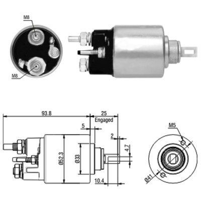 Magnetswitch, startmotor Meat & doria 46118 MEAT & DORIA