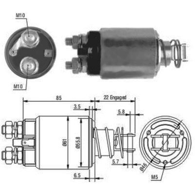 Magnetswitch, startmotor Meat & doria 46119 MEAT & DORIA
