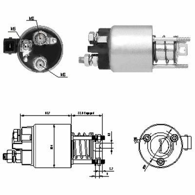 Magnetswitch, startmotor Meat & doria 46136 MEAT & DORIA