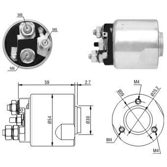 Magnetswitch, startmotor Meat & doria 46170 MEAT & DORIA
