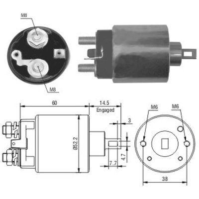 Magnetswitch, startmotor Meat & doria 46174 MEAT & DORIA
