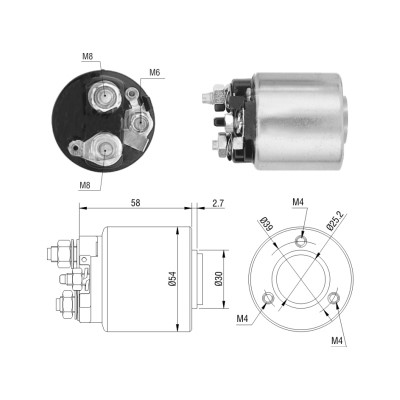 Magnetswitch, startmotor Meat & doria 46212 MEAT & DORIA