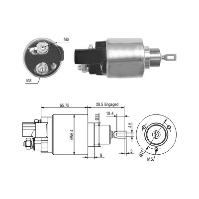 Magnetswitch, startmotor Meat & doria 46279 MEAT & DORIA Magnetswitch, startmotor Meat & doria 46279 MEAT & DORIA