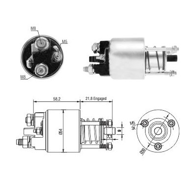 Magnetswitch, startmotor Meat & doria 46281 MEAT & DORIA
