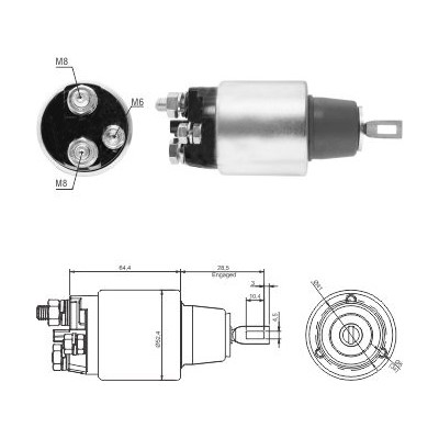 Magnetswitch, startmotor Meat & doria 46313 MEAT & DORIA