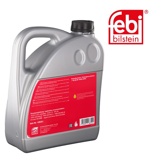 Motorolja FEBI 5W-20 A1/B1 C5 Febi bilstein 108351 FEBI BILSTEIN Motorolja FEBI 5W-20 A1/B1 C5 Febi bilstein 108351 FEBI BILSTEIN