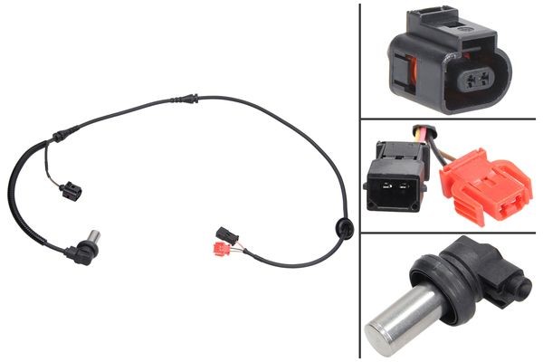 ABS-givare, Sensor, hjulvarvtal, Fram, höger eller vänster