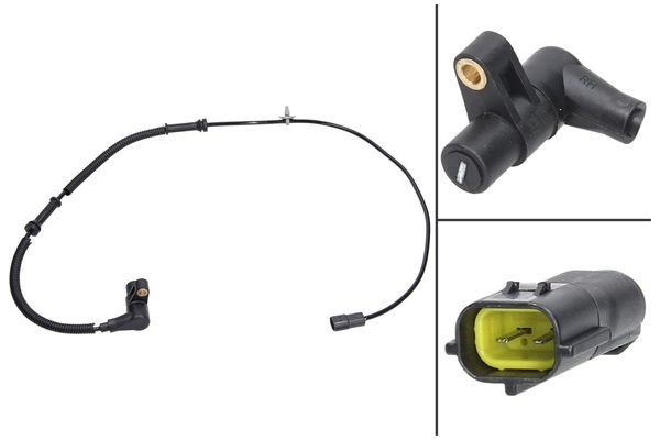 ABS-givare, Sensor, hjulvarvtal, framaxel höger