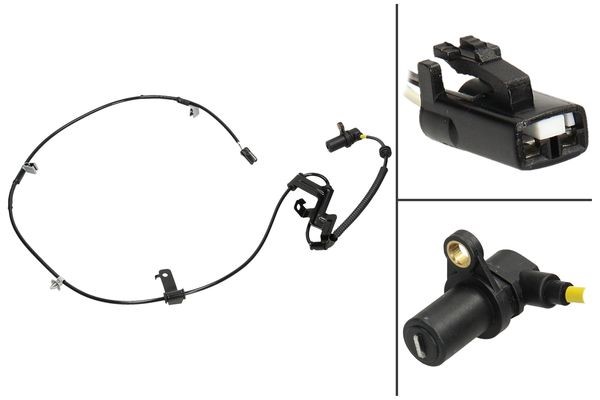 ABS-givare, Sensor, hjulvarvtal, framaxel vänster