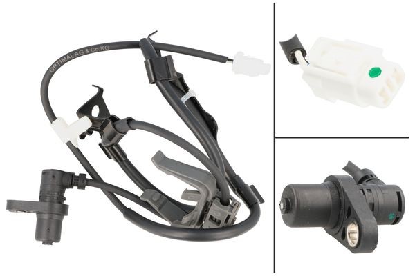 ABS-givare, Sensor, hjulvarvtal, framaxel höger