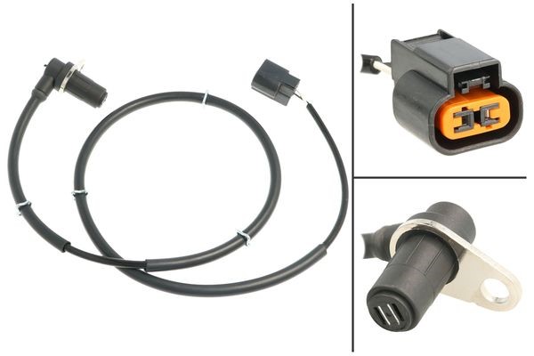 ABS-givare, Sensor, hjulvarvtal, framaxel vänster