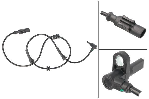 ABS-givare, Sensor, hjulvarvtal, Framaxel, framaxel höger, framax