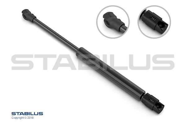 Gasfjäder, Lastgolv (Lastutrymme), Mitt, Vänster Stabilus 233051 STABILUS