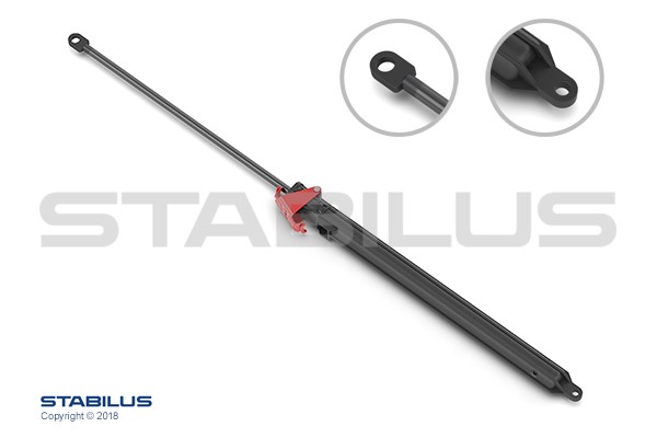 Gasfjäder, motorhuv, Tvåsidig STABILUS