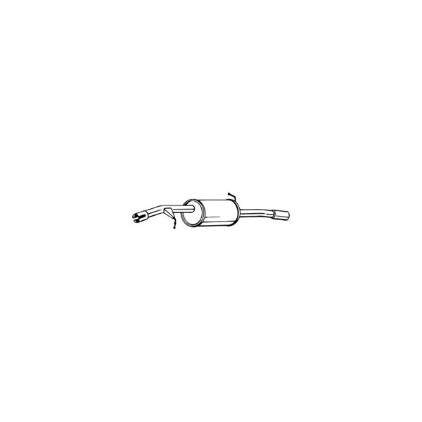 Bakre ljuddämpare Bosal 135-107 BOSAL