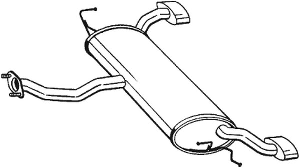Bakre ljuddämpare Bosal 165-003 BOSAL