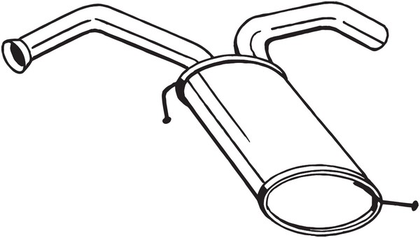 Bakre ljuddämpare Bosal 169-075 BOSAL