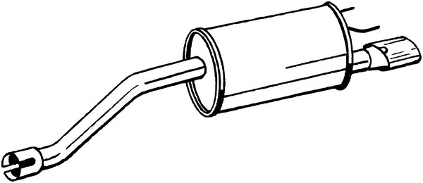 Bakre ljuddämpare Bosal 185-367 BOSAL
