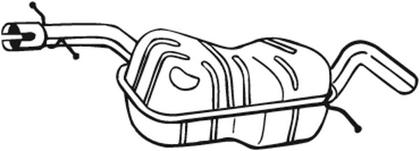 Mittenljuddämpare Bosal 220-013 BOSAL