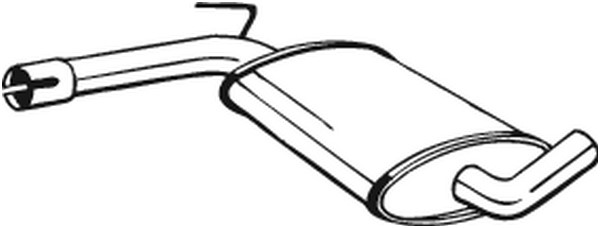 Mittenljuddämpare Bosal 233-481 BOSAL