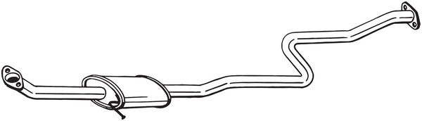 Mittenljuddämpare Bosal 284-705 BOSAL