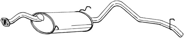 Bakre ljuddämpare Bosal 285-003 BOSAL