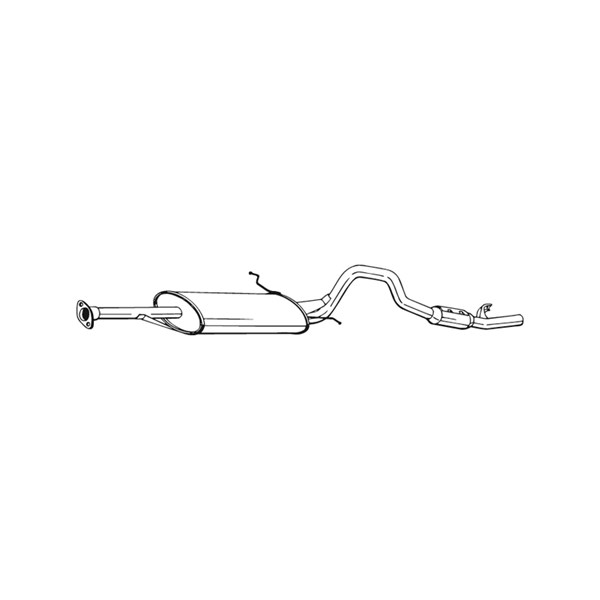 Bakre ljuddämpare Bosal 287-511 BOSAL