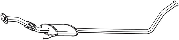 Mittenljuddämpare Bosal 287-615 BOSAL