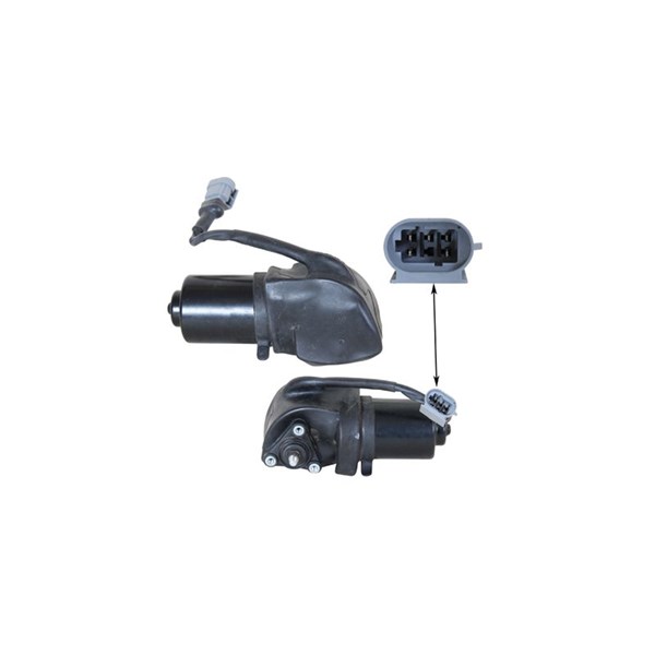 Torkarmotor 12V, Fram Klokkerholm 60493270 KLOKKERHOLM