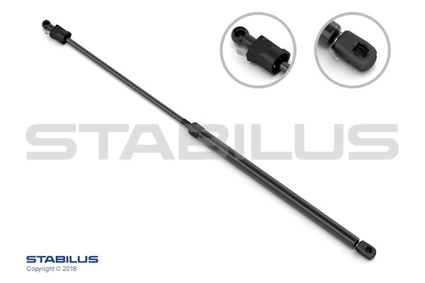 Gasfjäder, bagageutrymme, Höger, Fordon bak Stabilus 942863 STABILUS