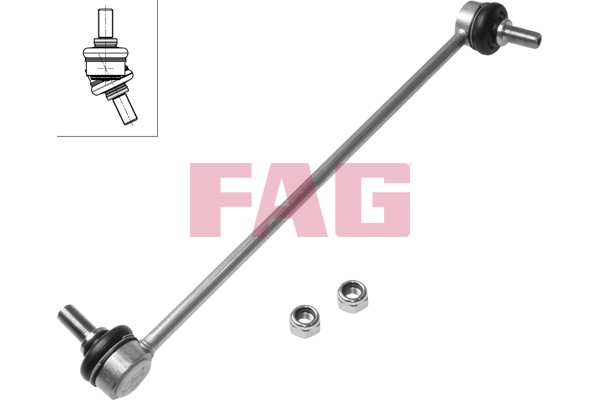 krängningshämmare Stång/stag,, framaxel vänster Fag 818 0461 10 FAG