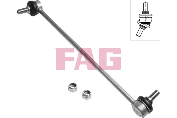 krängningshämmare Stång/stag,, framaxel höger Fag 818 0462 10 FAG
