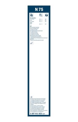 Torkarblad, Fram Bosch Twin 3 397 011 822 BOSCH