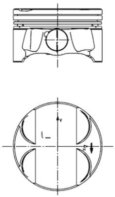 Kolv Kolbenschmidt 40085600 KOLBENSCHMIDT