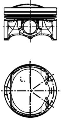 Kolv Kolbenschmidt 40251610 KOLBENSCHMIDT