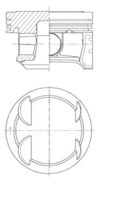 Kolv Kolbenschmidt 41006610 KOLBENSCHMIDT