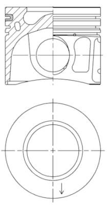 Kolv Kolbenschmidt 41072600 KOLBENSCHMIDT