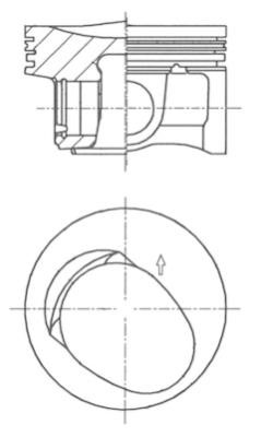Kolv Kolbenschmidt 41257610 KOLBENSCHMIDT