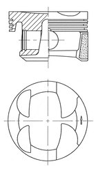 Kolv Kolbenschmidt 41705600 KOLBENSCHMIDT