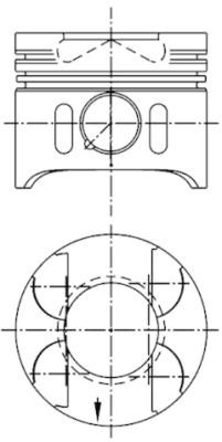 Kolv Kolbenschmidt 97482600 KOLBENSCHMIDT