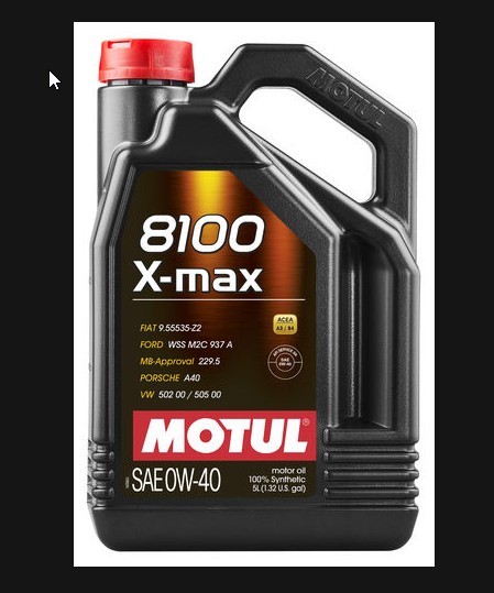 Motorolja Motul 8100 X-Max 0W-40 MOTUL
