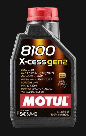 Motorolja Motul 8100 X-Cess Gen2 5W-40, Universal MOTUL