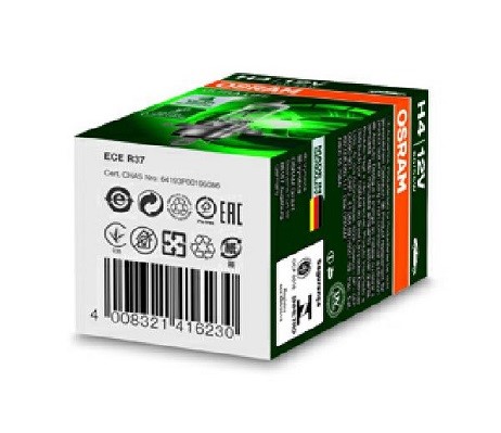 Halogenlampa  OSRAM ULTRA LIFE H4 P43t 12V, Fram Osram 64193ULT OSRAM