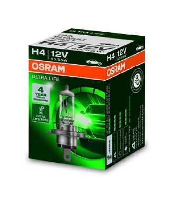 Halogenlampa  OSRAM ULTRA LIFE H4 P43t 12V, Fram Osram 64193ULT OSRAM