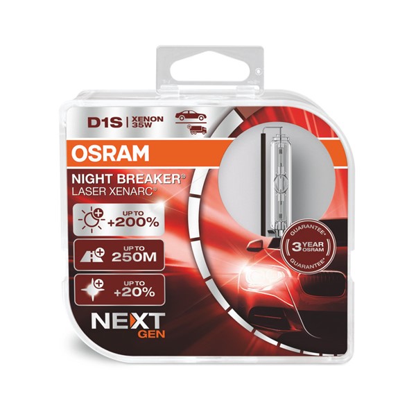 Xenonlampa OSRAM XENARC NIGHT BREAKER LASER D1S PK32d-2 Osram 661 OSRAM