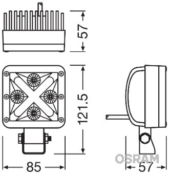 ARBETSSTRÅLKASTARE, Universal Osram LEDDL101-SP OSRAM ARBETSSTRÅLKASTARE, Universal Osram LEDDL101-SP OSRAM