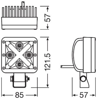 ARBETSSTRÅLKASTARE, Universal Osram LEDDL101-WD OSRAM ARBETSSTRÅLKASTARE, Universal Osram LEDDL101-WD OSRAM