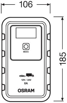 Batteriladdare, Universal Osram OEBCS908 OSRAM
