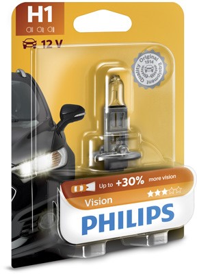 Halogenlampa PHILIPS Vision H1 P14,5s 12V Philips 12258PRB1